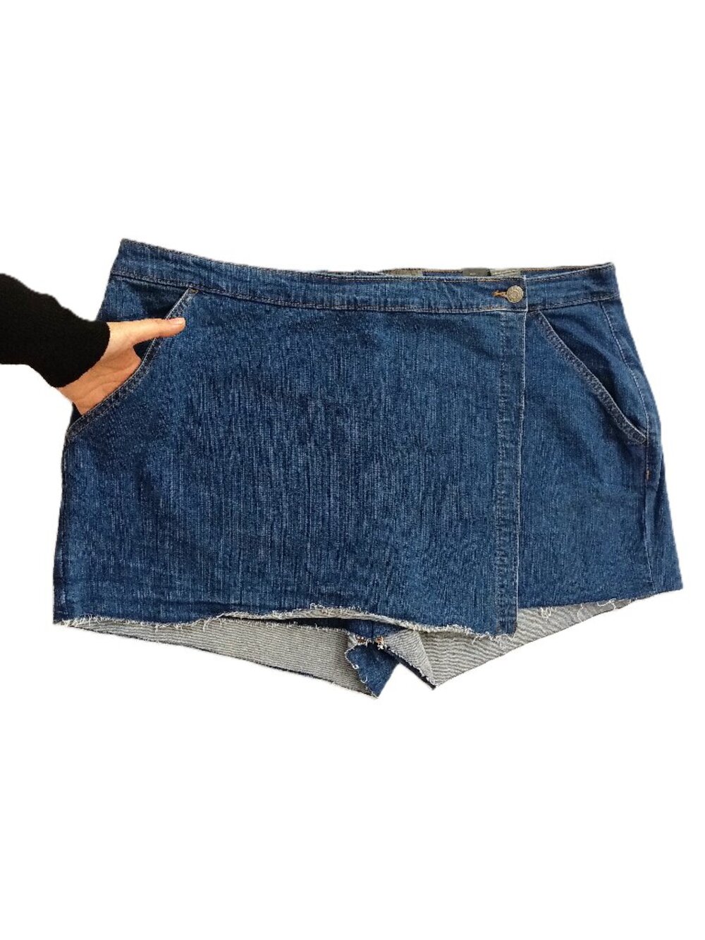 TORRID Mid-Rise Vintage Stretch Denim Skort. Plus Size 24 - Picture 5 of 15